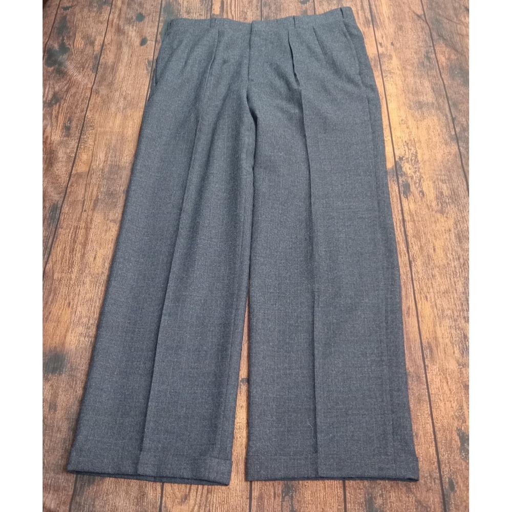 Britches Georgetowne 100% Wool Dress Pants Men's 38x31‎ Gray